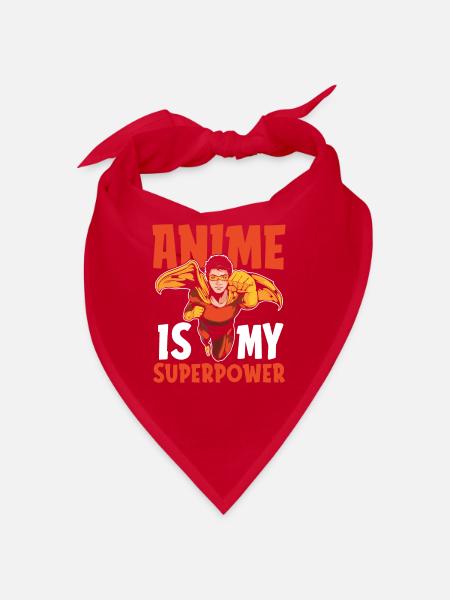 Anime Manga - Bandana - red - Front