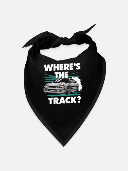 Auto-drift-rennen, Rennwagen-motorsport-drift - Bandana - Schwarz - Vorne