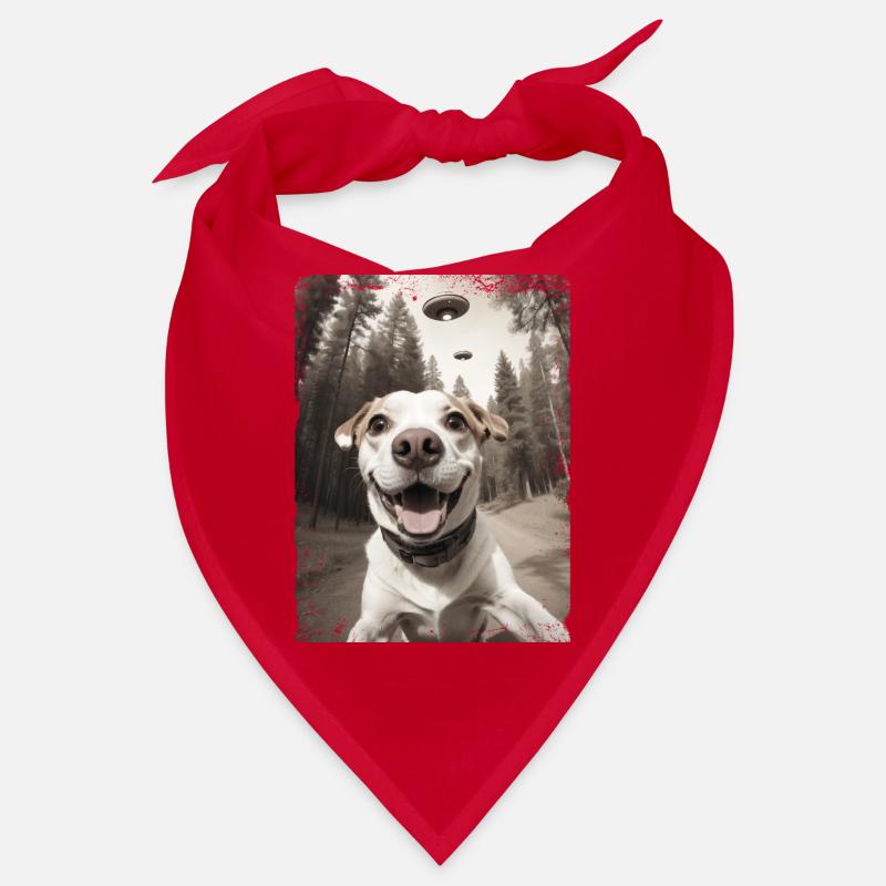 Hunde Selfie Mit Außerirdischem Raumschiff Bandana