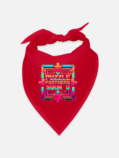 Puzzle Partners Squad 2 - Bandana - red - Front