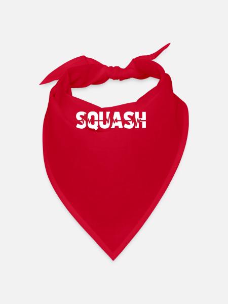 Squash Ekg Heartbeat - Bandana - Rot - Vorne