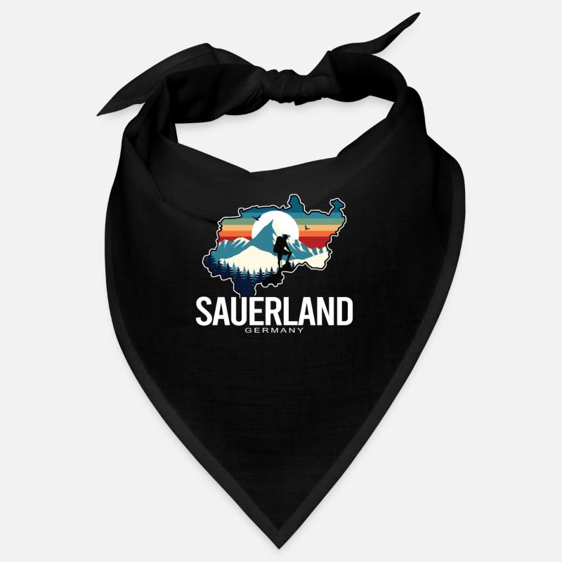 Sauerland Germany Retro Sunset Bandana
