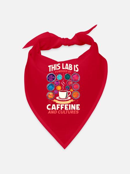 Microbiologist Microbiology Lab Staph Biology - Bandana - Rot - Vorne