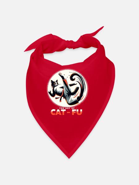 Kung Fu Chinesisches Kung Fu Asiatisches Kung Fu - Bandana - Rot - Vorne