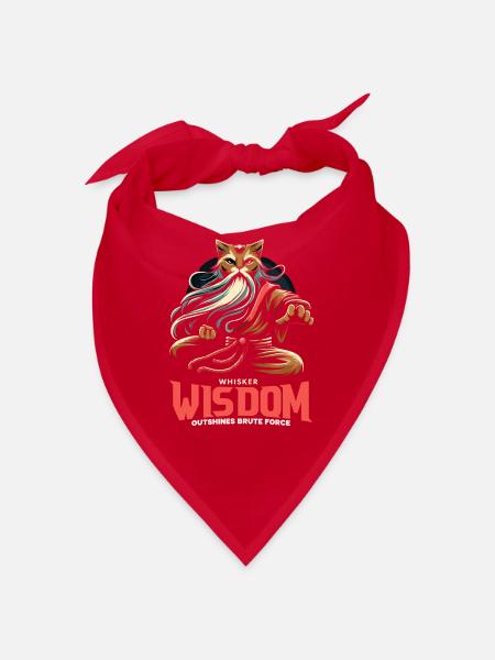 Kung Fu Chinesisches Kung Fu Asiatisches Kung Fu - Bandana - Rot - Vorne