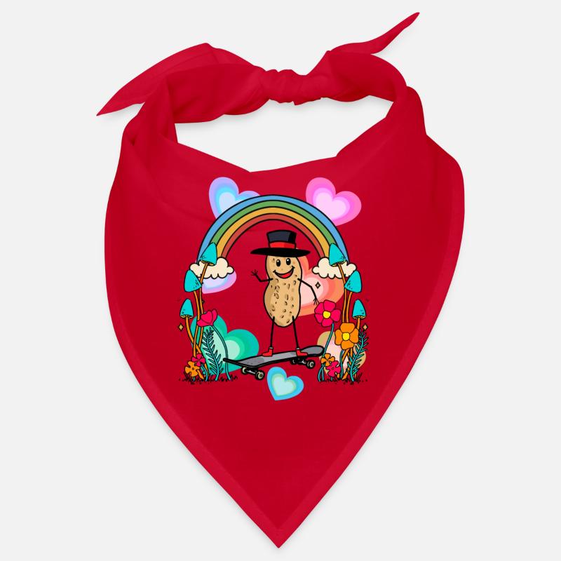 Peanut Peanuts Rainbow Hearts Birthday Bandana