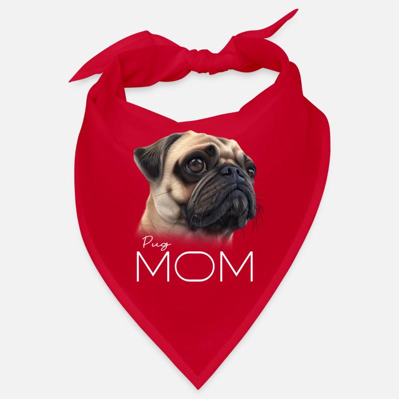 Pug Mops Mama Bandana