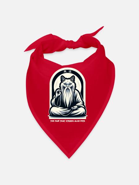 Kung Fu Chinesisches Kung Fu Asiatisches Kung Fu - Bandana - Rot - Vorne