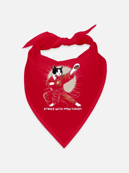 Kung Fu Chinesisches Kung Fu Asiatisches Kung Fu - Bandana - Rot - Vorne