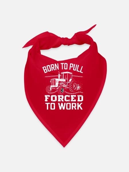 Tracteur tirant un tracteur Tracteur tirant un tracteur Power Farm - Bandana - rouge - Devant
