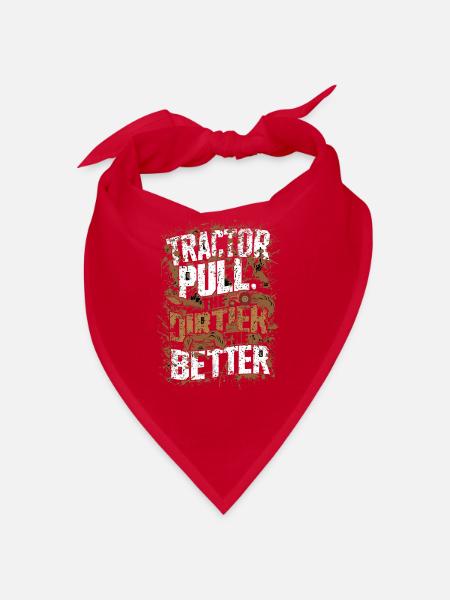 Tracteur tirant Tracteur Tracteur Tracteur Ferme Électrique - Bandana - rouge - Devant