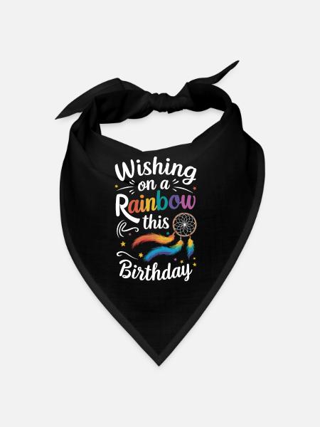 Birthgay Gay Pride Flag Pride Month Equal Rights - Bandana - Schwarz - Vorne