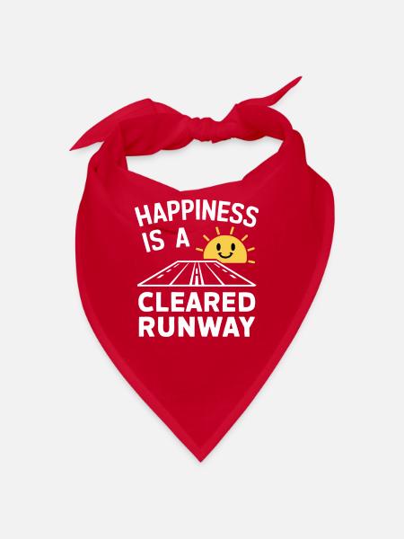 Contrôleur de la circulation aérienne Aircraft Flight Service - Bandana - rouge - Devant