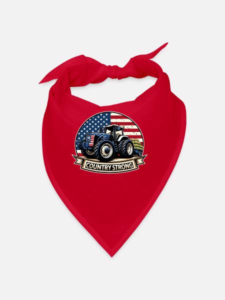 Tracteur tirant Tracteur Tracteur Tracteur Ferme Électrique - Bandana - rouge - Devant