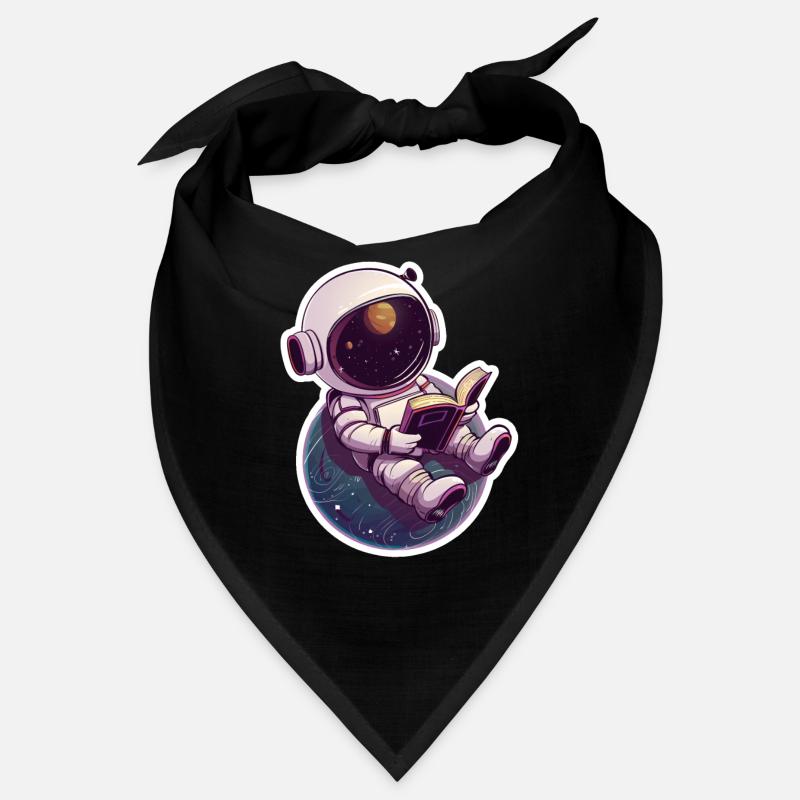 Astronaut liest vor der Erde – Space Design Bandana