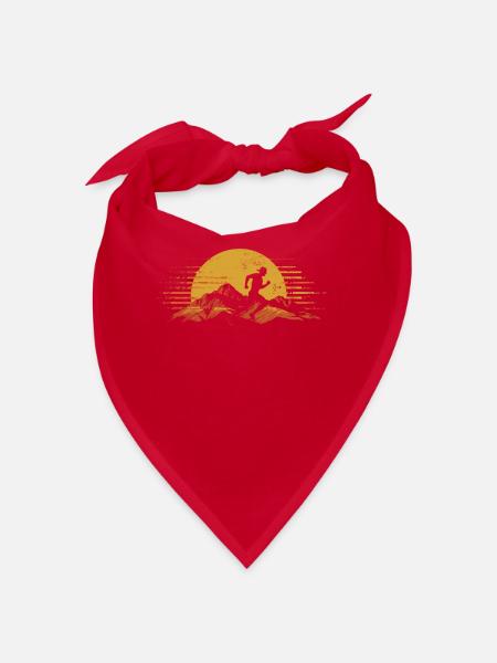 Running design for runners at the marathon - Bandana - red - Front