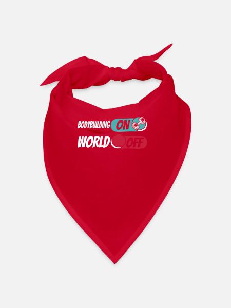 Bodybuilding bodybuilders - Bandana - red - Front