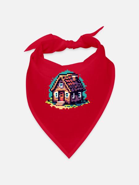Rolling Tiny House Minimalistischer Lebensstil - Bandana - Rot - Vorne