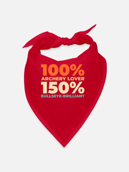 Bogenschießen Bogensport Bogenschütze - Bandana - Rot - Vorne