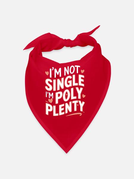 Polyamoröse Gemeinschaft Polyamorous Parenting - Bandana - Rot - Vorne