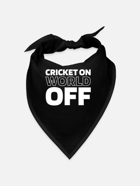 Cricket Cricket sur World Off - Bandana - noir - Devant