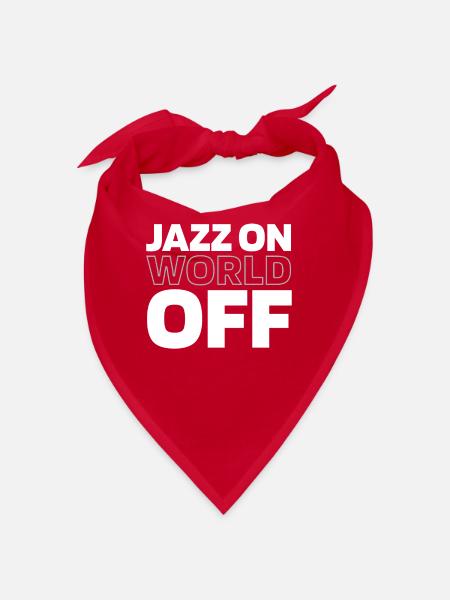 Musique Jazz Jazz On World Off - Bandana - rouge - Devant