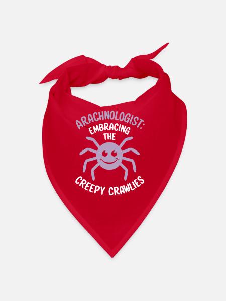Pet Spider, Tarantula, Spider Lover - Bandana - red - Front