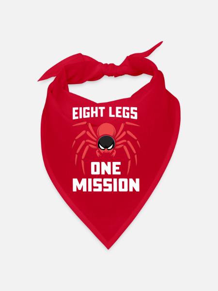 Pet Spider, Tarantula, Spider Lover - Bandana - red - Front