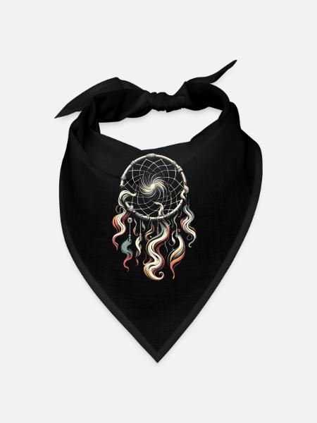 Attrape-rêves Attrape-rêves spirituel bohème - Bandana - noir - Devant