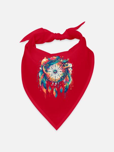 Attrape-rêves Attrape-rêves spirituel bohème - Bandana - rouge - Devant