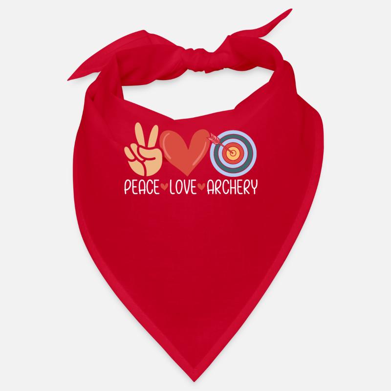 Peace Love Archery Hunting Compound Bow Funny Bandana