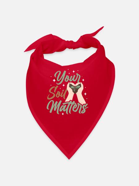 Dear Soil Science Agricultural Scientist - Bandana - red - Front