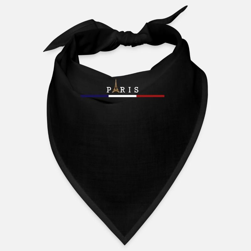 Drapeau France Tour Eiffel Élégance Parisienne Bandana