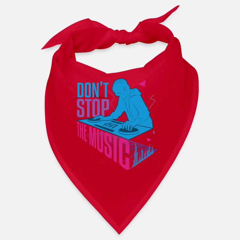 Don't Stop The Music DJ Hard Techno Dark Tekno Bandana