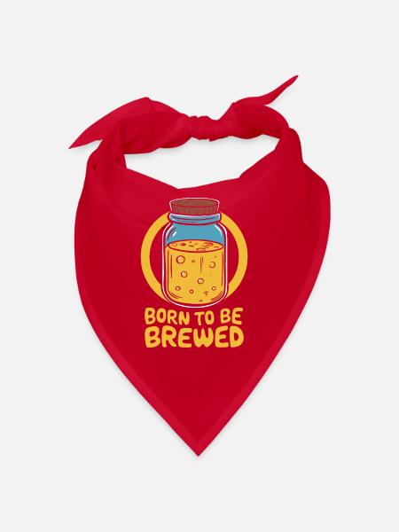 Vorteile Von Kombucha Für Brewer Maker Tea Lover - Bandana - Rot - Vorne