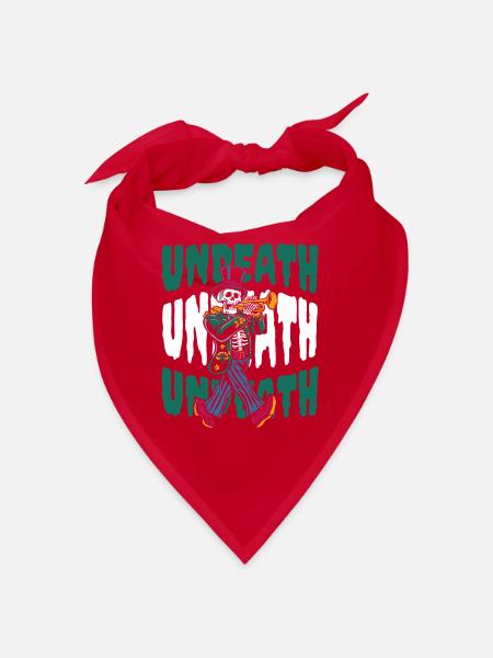 Fan Train Spielmannszug Skeleton Undeath - Bandana - red - Front