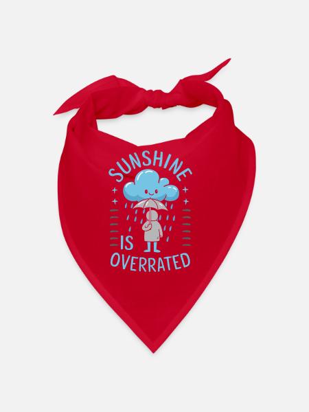 Renouveau de l’emo et mode alternative pour les enfants de la scène - Bandana - rouge - Devant