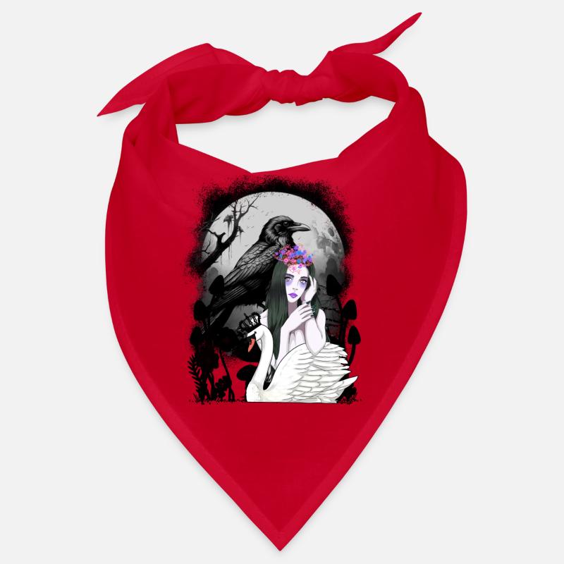 mystisch Schwan Märchen Märchenfigur Raben Bandana
