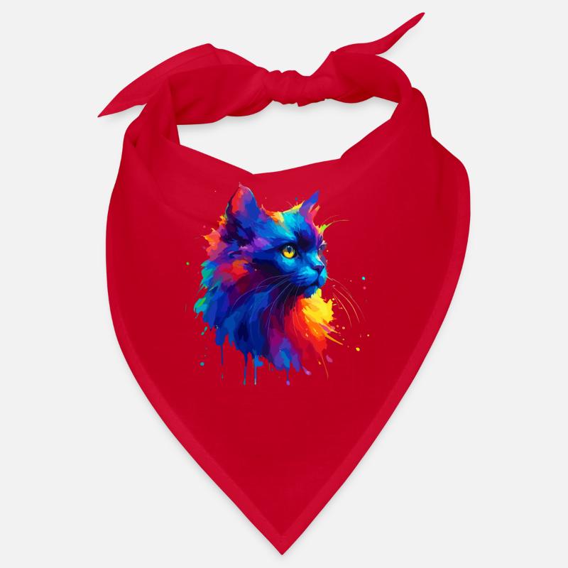 Éclaboussures colorées Bombay Cat Bandana