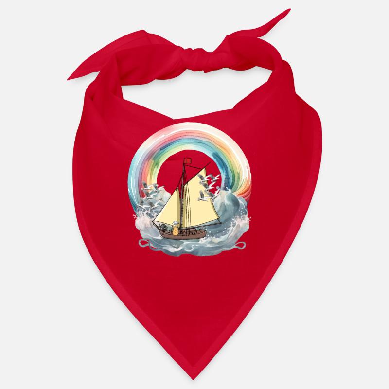 Bateau Peanut Bateaux Rainbow Ship Sailing Nut Bandana