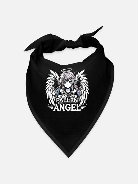 Art de l’anime et esthétique gothique pour la mode alternative - Bandana - noir - Devant