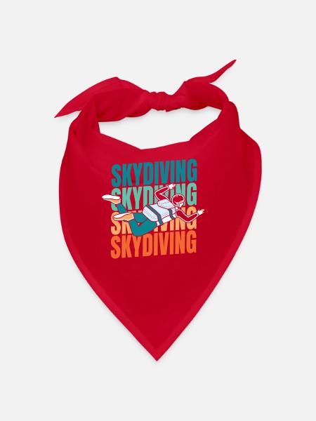 Skydiving - Bandana - red - Front