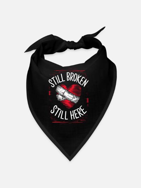 Emo Revival und Alternative Mode für Szene Kids - Bandana - Schwarz - Vorne