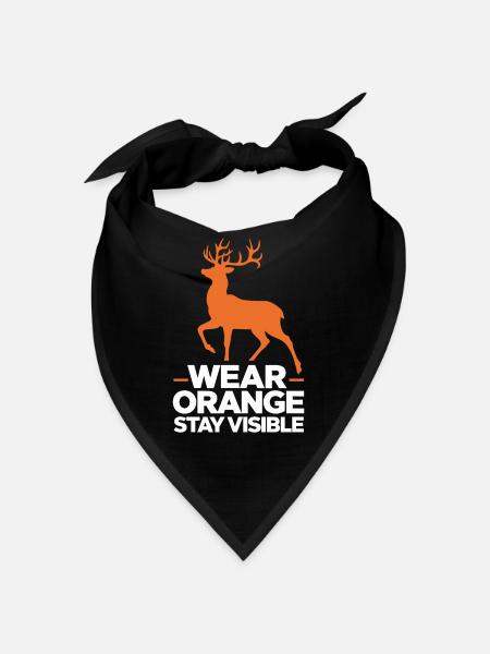Erlebe Die Spannung Der Hirschjagd Im Wald Mit - Bandana - Schwarz - Vorne