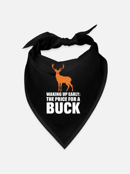Erlebe Die Spannung Der Hirschjagd Im Wald Mit - Bandana - Schwarz - Vorne