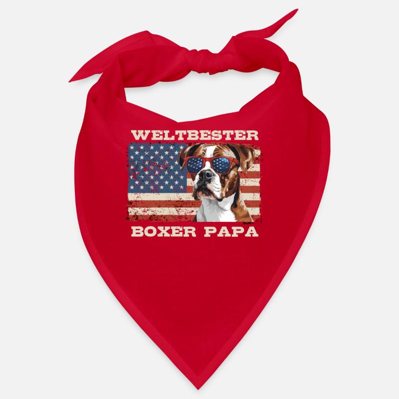 Deutscher Boxer WELTBESTER BOXER PAPA Boxer Bandana