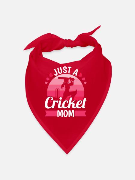 Cricket Just A Cricket Mom - Bandana - Rot - Vorne