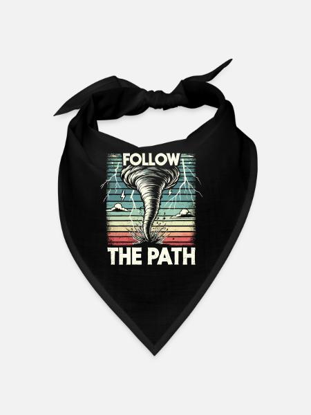Experience the fascinating world of tornado hunting - Bandana - black - Front