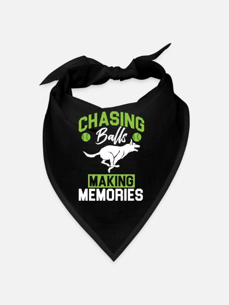 Flyball Canine Sport Agility Parcour Chien - Bandana - noir - Devant