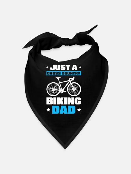 Cross Country Mountain Bike Mtb Dad - Bandana - black - Front